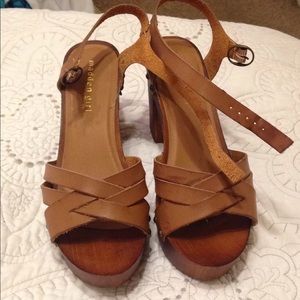 Madden Girl Wooden Platform Sandals